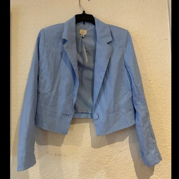 NWT A New Day Cropped Blue Blazer Size XSmall XS - Picture 3 of 6